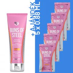 STEELFIT - BUNS OF STEEL - MAXIMUM TONING CREAM - 237 ML + 5 x 8,8 ML AJÁNDÉK CSOMAG