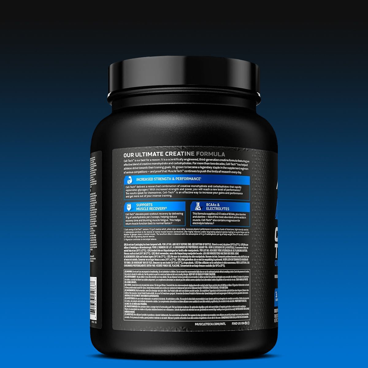 MUSCLETECH - CELL TECH CREATINE - RESEARCH BACKED MUSCLE BUILDER - 2270 G