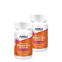NOW - VITAMIN D-3 10 000 IU - 2 x 120 GÉLKAPSZULA
