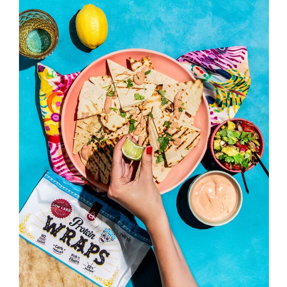 NANOSUPPS - PROTEIN WRAPS - EMELT FEHÉRJE TARTALMÚ TORTILLA - 6 DB-OS CSOMAG - 240 G