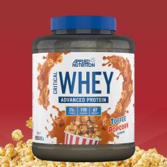 APPLIED NUTRITION - CRITICAL WHEY - ADVANCED PROTEIN POWDER - 2000 G - TOFFEE POPCORN