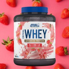 APPLIED NUTRITION - CRITICAL WHEY - ADVANCED PROTEIN POWDER - 2000 G - STRAWBERRY MILKSHAKE