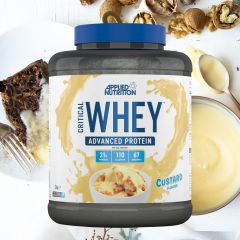 APPLIED NUTRITION - CRITICAL WHEY - ADVANCED PROTEIN POWDER - 2000 G - CUSTARD