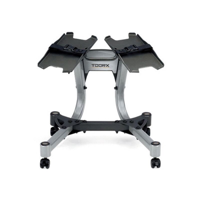 TOORX FITNESS - ROLLING DUMBBELL STATION WITHOUT WEIGHTS - GURULÓ SÚLYTARTÓ ÁLLVÁNY ÁLLÍTHATÓ KÉZISÚLYZÓHOZ