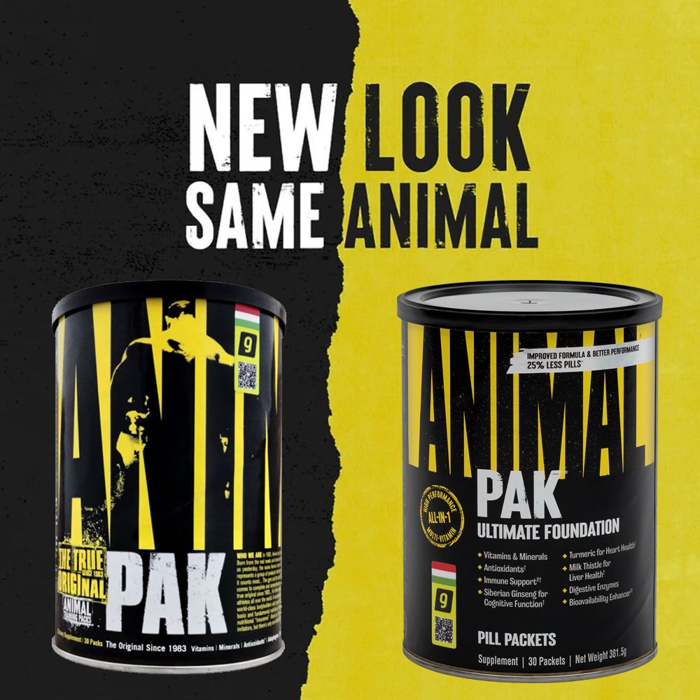 UNIVERSAL - ANIMAL PAK IMPROVED FORMULA - ULTIMATE FOUNDATION - 2 x 30 PAK