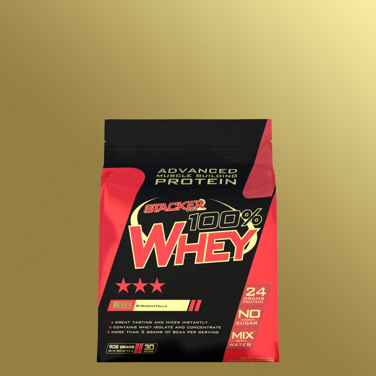 STACKER2 - 100% WHEY - ADVANCED MUSCLE BUILDING PROTEIN - 908 G