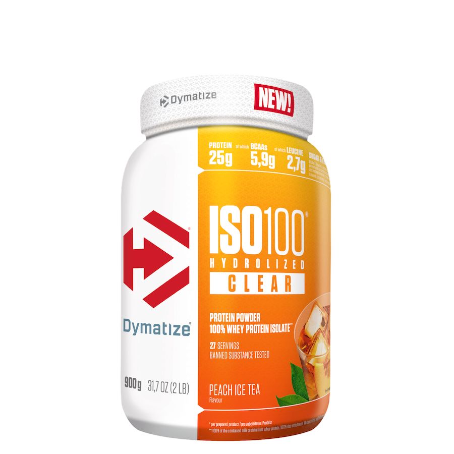 DYMATIZE - ISO 100 CLEAR - 100% WHEY PROTEIN ISOLATE - 900 G - PEACH ICE TEA DYMATIZE - ISO 100 CLEAR - 100% WHEY PROTEIN ISOLATE - 900 G - PEACH ICE TEA