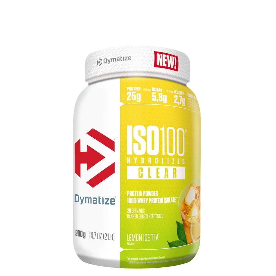 DYMATIZE - ISO 100 CLEAR - 100% WHEY PROTEIN ISOLATE - 900 G - LEMON ICE TEA