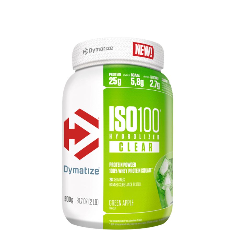 DYMATIZE - ISO 100 CLEAR - 100% WHEY PROTEIN ISOLATE - 900 G - GREEN APPLE DYMATIZE - ISO 100 CLEAR - 100% WHEY PROTEIN ISOLATE - 900 G - GREEN APPLE