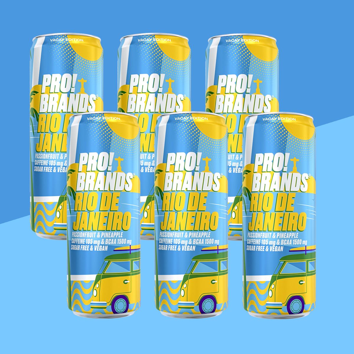 PRO!BRANDS - BCAA DRINK - 6 x 330 ML - RIO DE JANEIRO