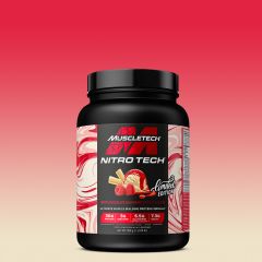 MUSCLETECH - NITRO TECH WHEY PROTEIN - LIMITED EDITION - 2 LBS - 908 G - WHITE CHOCOLATE RASPBERRY RIPPLE FLAVOUR
