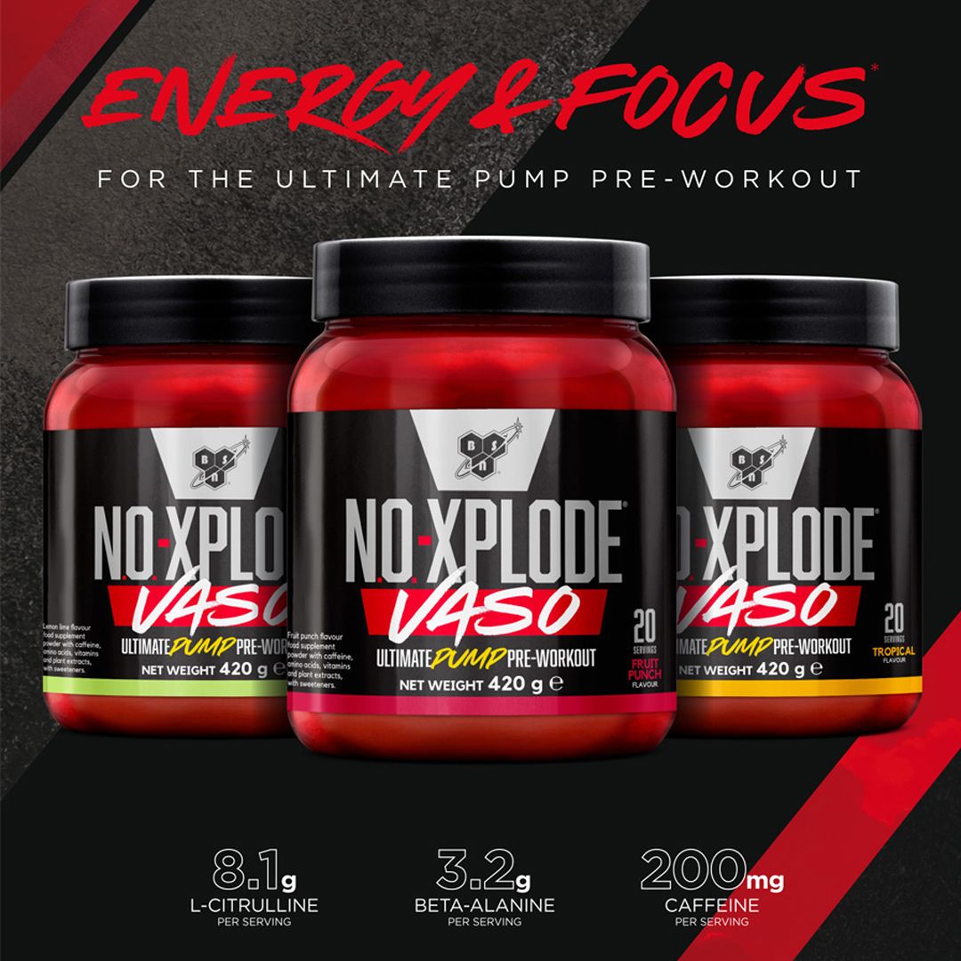 BSN - N.O.-XPLODE VASO - ULTIMATE PUMP PRE-WORKOUT - 2 x 420 G