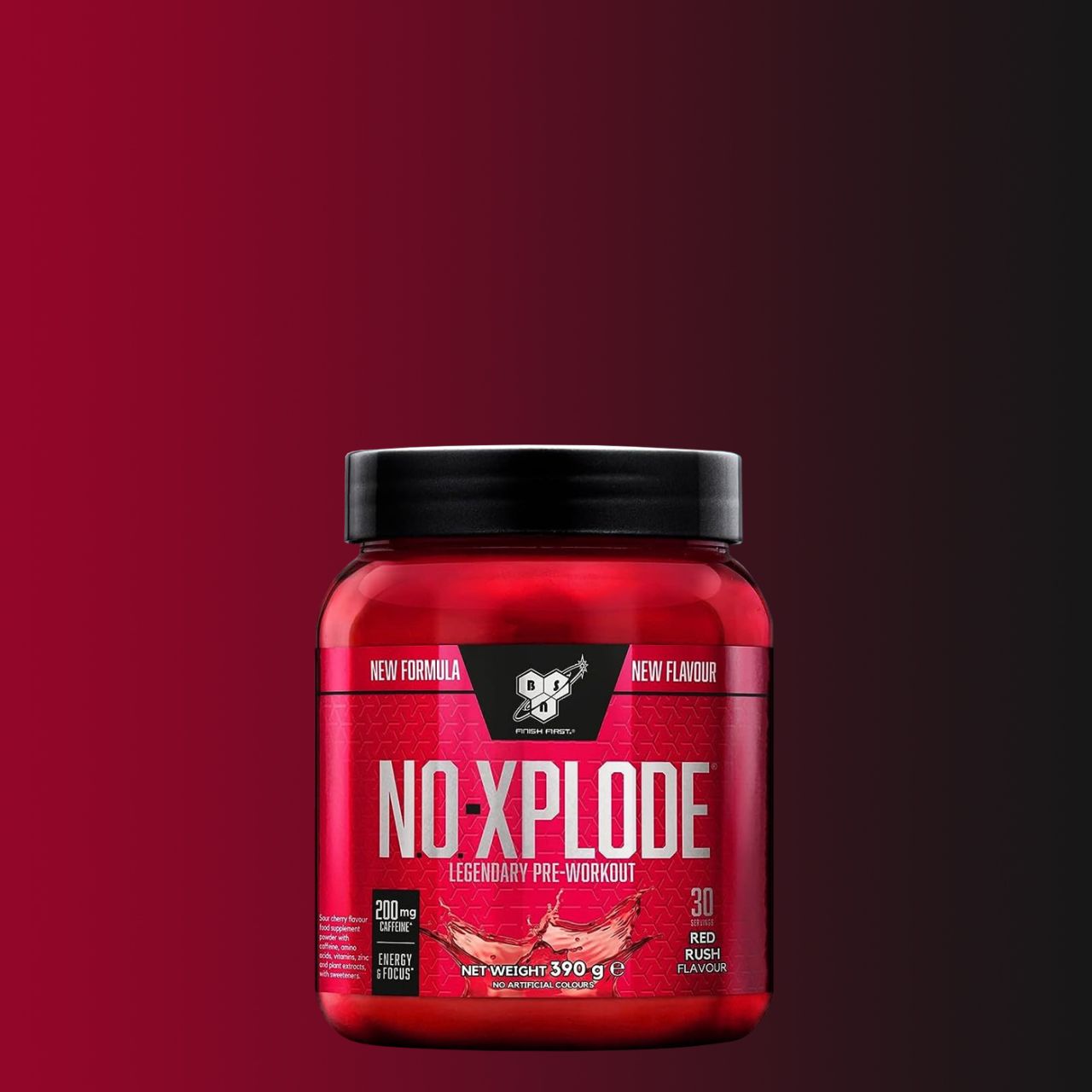 BSN - N.O.-XPLODE NEW FORMULA - LEGENDARY PRE-WORKOUT - 390 G - RED RUSH SOUR CHERRY BSN - N.O.-XPLODE NEW FORMULA - LEGENDARY PRE-WORKOUT - 390 G - RED RUSH SOUR CHERRY