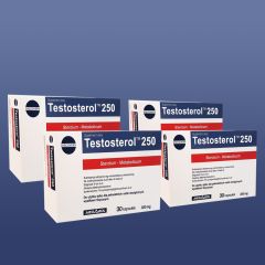 MEGABOL - TESTOSTEROL 250 - TERMÉSZETES ANABOLIZÁTOR NÖVÉNYI SZTEROLOKKAL - 4 x 30 KAPSZULA