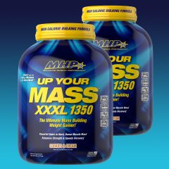 MHP - UP YOUR MASS XXXL 1350 - ULTIMATE MASS BUILDING WEIGHT GAINER - 2 x 2780 G