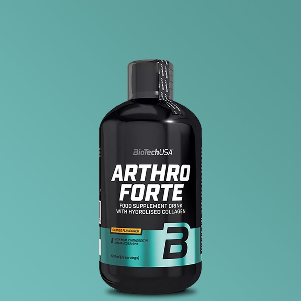 BioTech USA - ARTHRO FORTE LIQUID FOLYÉKONY ÍZÜLETVÉDŐ KOMPLEX + KOLLAGÉN - 0,5 L