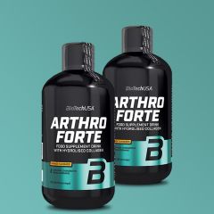 BioTech USA - ARTHRO FORTE LIQUID FOLYÉKONY ÍZÜLETVÉDŐ KOMPLEX + KOLLAGÉN - 2 x 0,5 L