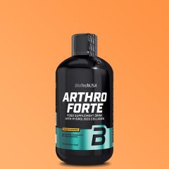 BioTech USA - ARTHRO FORTE LIQUID FOLYÉKONY ÍZÜLETVÉDŐ KOMPLEX + KOLLAGÉN - 500 ML NARANCS ÍZŰ