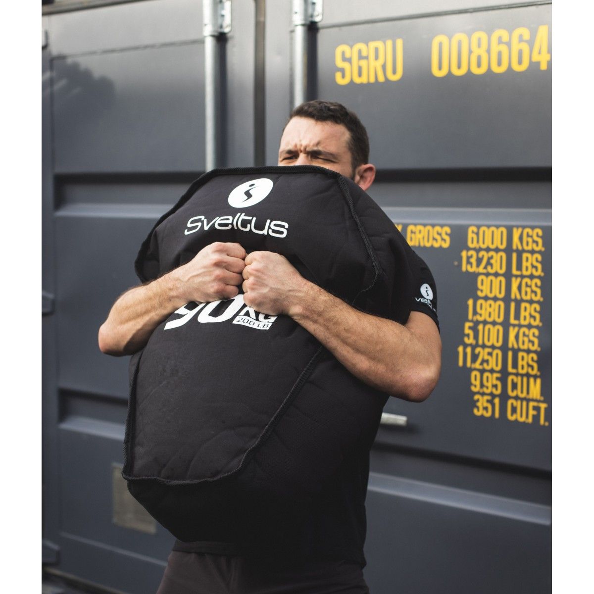 SVELTUS - HUSAFELL STRONGMAN BAG - ERŐSEMBER HOMOKZSÁK - 90 KG-IG TÖLTHETŐ