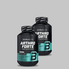 BioTechUSA - ARTHRO FORTE ÉTRENDKIEGÉSZÍTŐ - MSM, GLÜKOZAMIN, KONDROITIN, HIDROLIZÁLT PORCPOR, C-VITAMIN - 2 x 120 TABLETTA