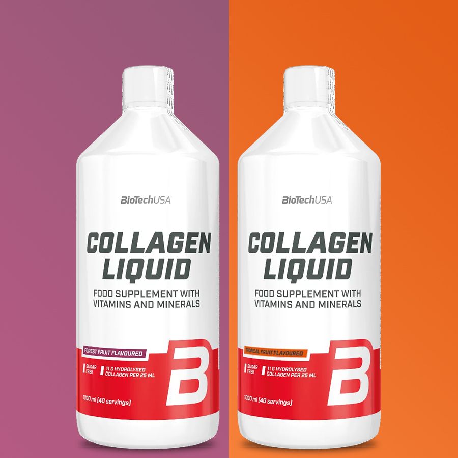 BIOTECH USA - COLLAGEN LIQUID - FOLYÉKONY KOLLAGÉN ÉTRENDKIEGÉSZÍTŐ - 2 x 1000 ML - VEGYES ÍZEK BIOTECH USA - COLLAGEN LIQUID - FOLYÉKONY KOLLAGÉN ÉTRENDKIEGÉSZÍTŐ - 2 x 1000 ML - VEGYES ÍZEK