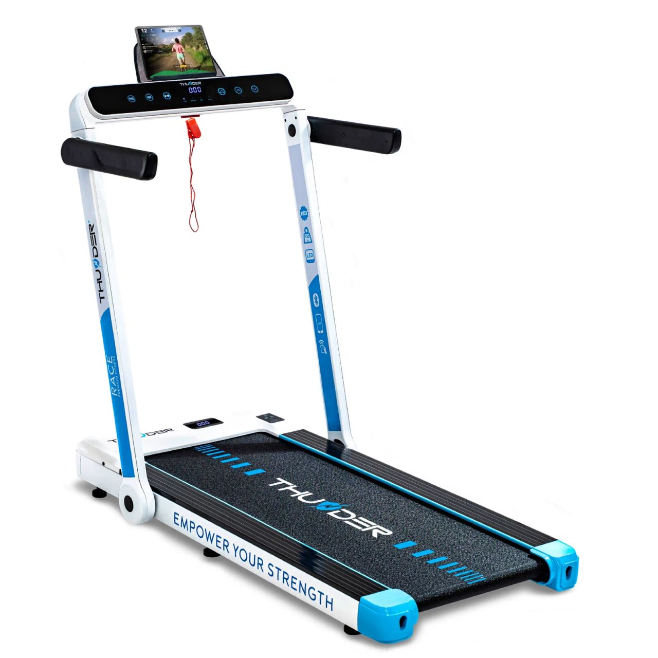 THUNDER - RACE - KOMPAKT FUTÓPAD 14 KM/H VÉGSEBESSÉGGEL, 130 KG TESTSÚLYIG, FEHÉR