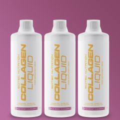 SCITEC NUTRITION - COLLAGEN LIQUID - 10.000 MG FOLYÉKONY KOLLAGÉN FORMULA - 3 x 1000 ML