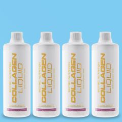 SCITEC NUTRITION - COLLAGEN LIQUID - LAKTÓZMENTES, GLUTÉNMENTES FOLYÉKONY KOLLAGÉN ÉTRENDKIEGÉSZÍTŐ - 4 x 1000 ML