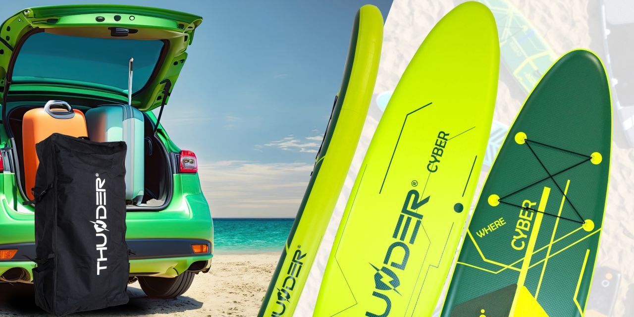 THUNDER OUTDOOR - CYBER SUP BOARD - SUP DESZKA KIEGÉSZÍTŐKKEL - 320 X 76 X 15 CM