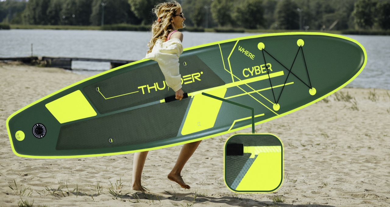 THUNDER OUTDOOR - CYBER SUP BOARD - SUP DESZKA KIEGÉSZÍTŐKKEL - 320 X 76 X 15 CM