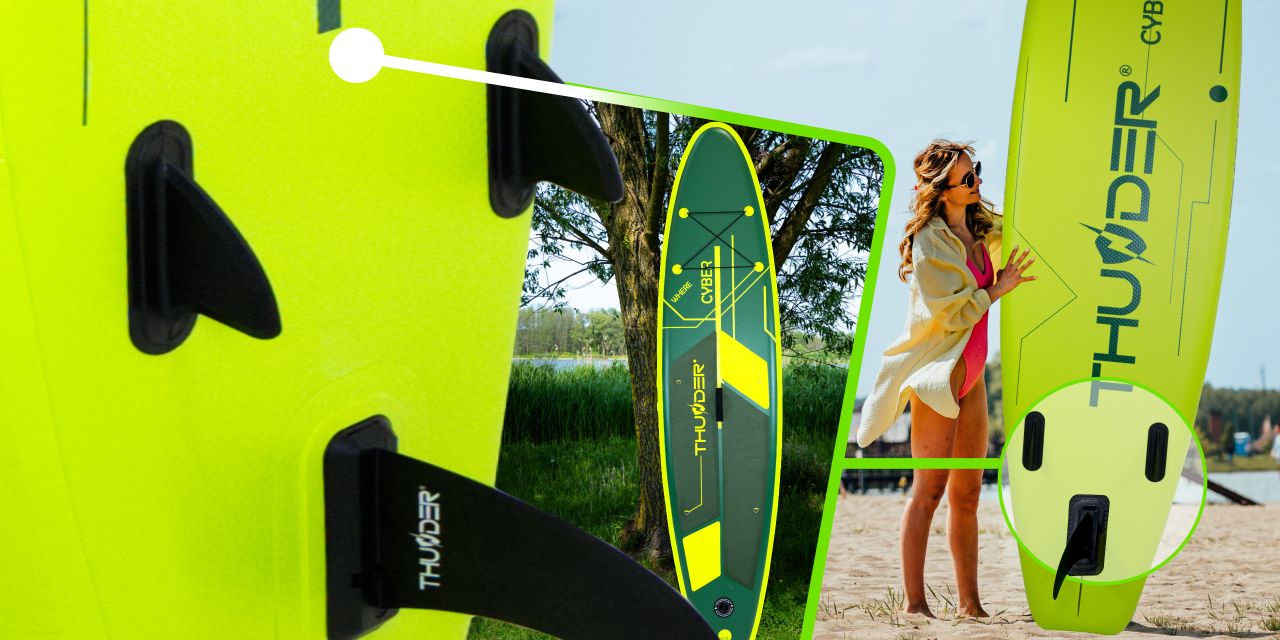 THUNDER OUTDOOR - CYBER SUP BOARD - SUP DESZKA KIEGÉSZÍTŐKKEL - 320 X 76 X 15 CM