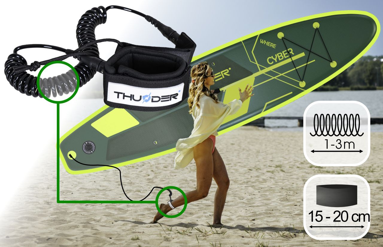 THUNDER OUTDOOR - CYBER SUP BOARD - SUP DESZKA KIEGÉSZÍTŐKKEL - 320 X 76 X 15 CM