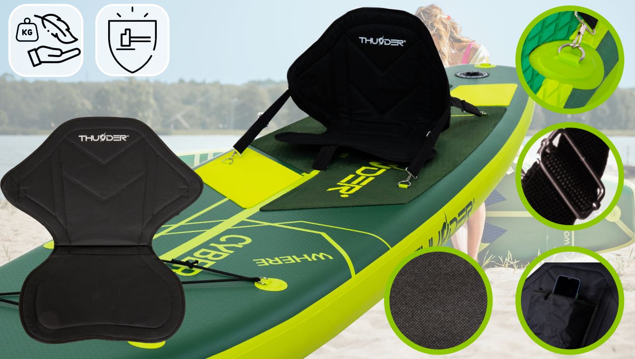 THUNDER OUTDOOR - CYBER SUP BOARD - SUP DESZKA KIEGÉSZÍTŐKKEL - 320 X 76 X 15 CM