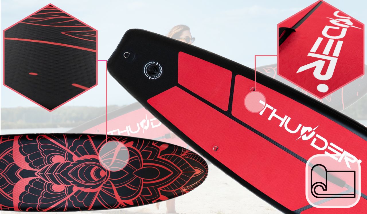 THUNDER OUTDOOR - MOTH SUP BOARD - SUP DESZKA KIEGÉSZÍTŐKKEL - 320 X 76 X 15 CM