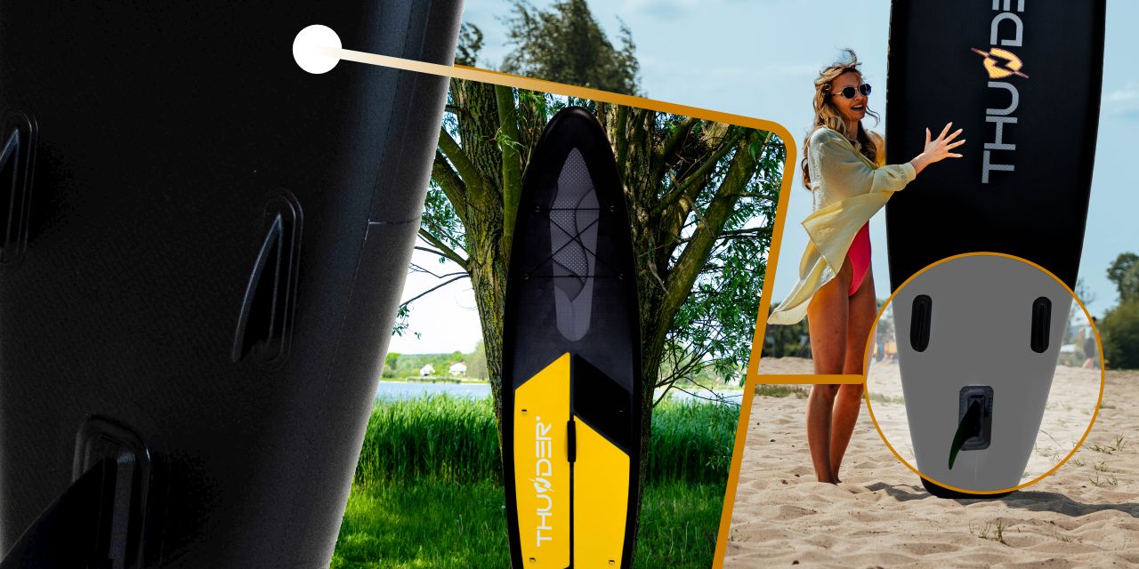 THUNDER OUTDOOR - RAVEN SUP BOARD - SUP DESZKA KIEGÉSZÍTŐKKEL - 320 X 76 X 15 CM