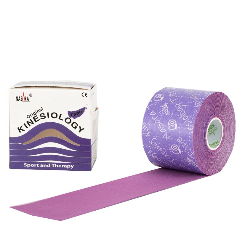 NASARA - ORIGINAL KINESIOLOGY TAPE - 5 CM x 500 CM - KINEZIOLÓGIAI SZALAG - LILA