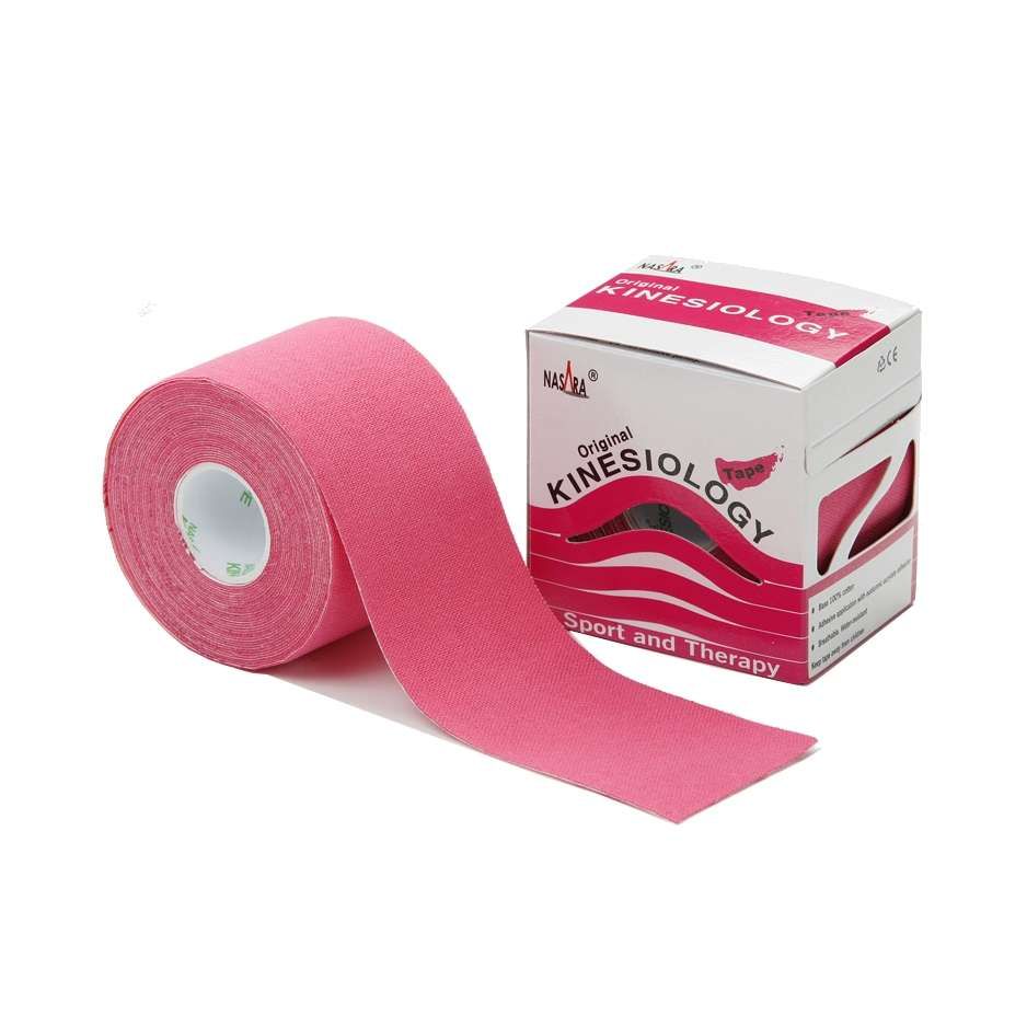 NASARA - ORIGINAL KINESIOLOGY TAPE - 5 CM x 500 CM - KINEZIOLÓGIAI SZALAG - PINK