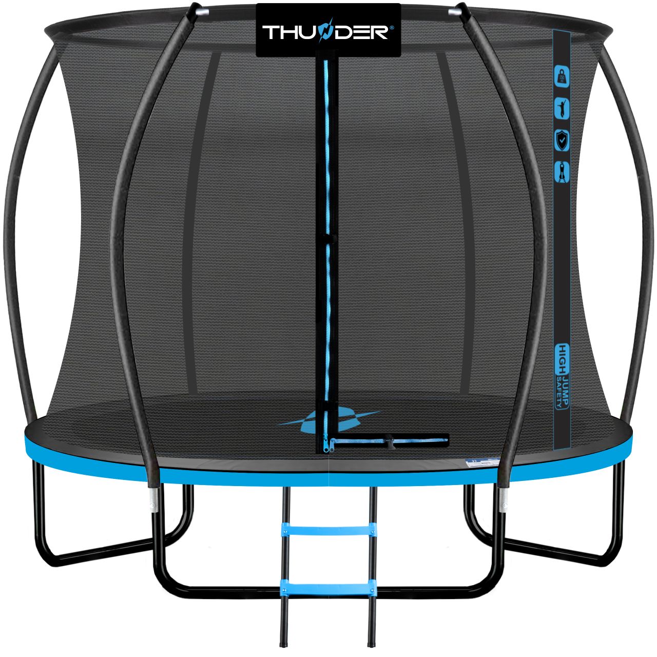 THUNDER OUTDOOR - INSIDE ULTRA 10 FT, BLUE - BELSŐ HÁLÓS SPORT TRAMBULIN 312 CM, FEKETE-KÉK