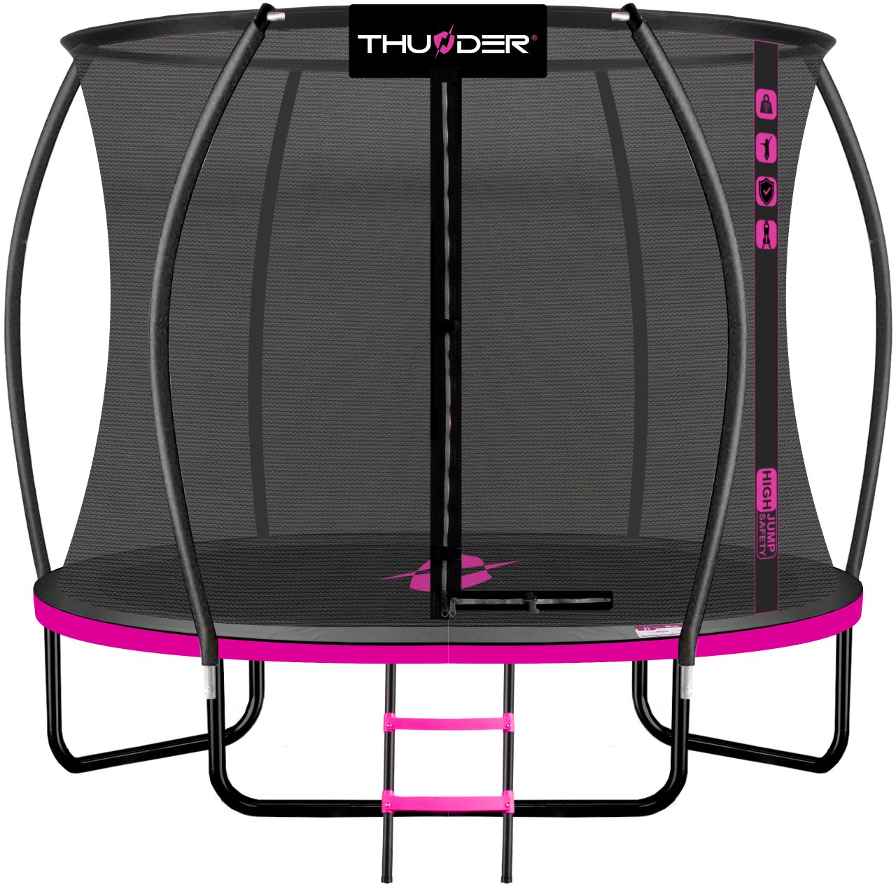 THUNDER OUTDOOR - INSIDE ULTRA 10 FT, PINK - BELSŐ HÁLÓS SPORT TRAMBULIN 312 CM, FEKETE-PINK