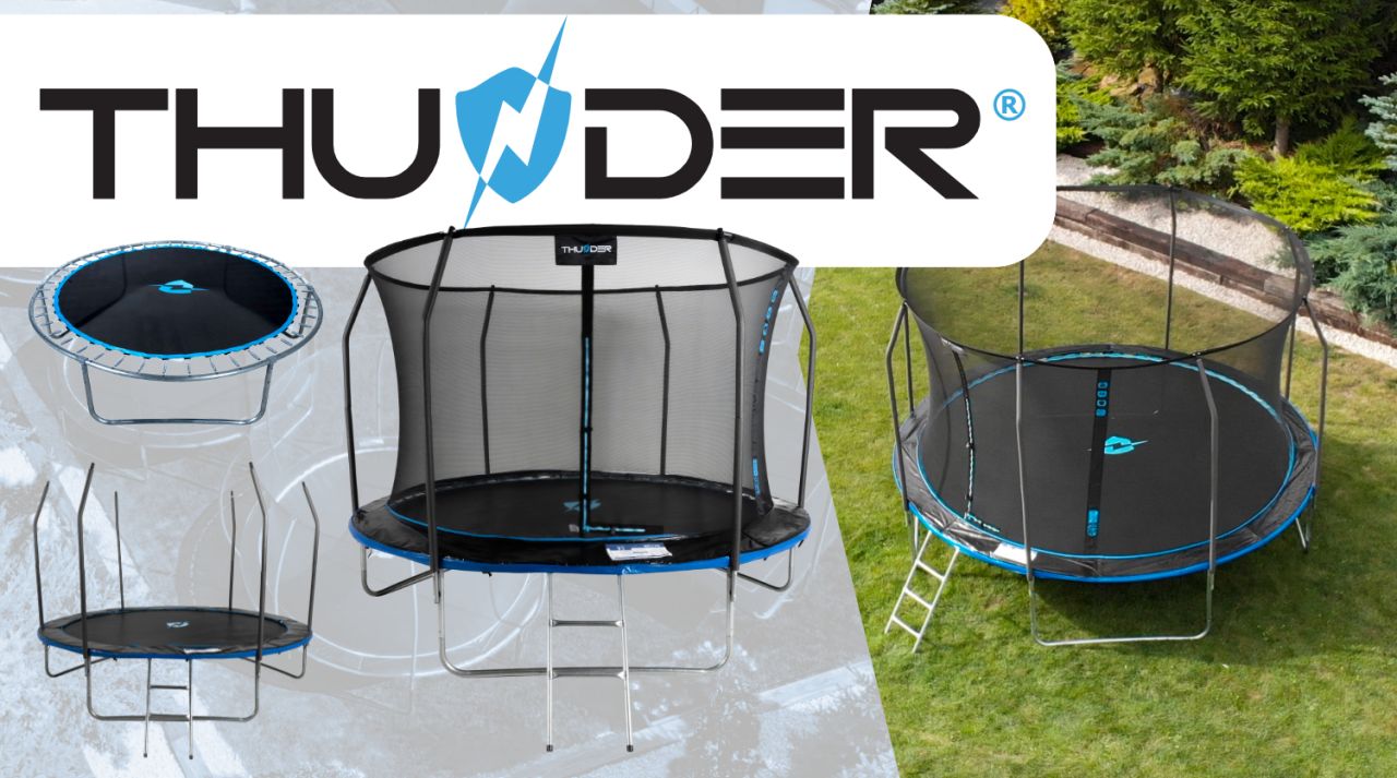 THUNDER OUTDOOR - INSIDE ELITE 8 FT, BLUE - BELSŐ HÁLÓS SPORT TRAMBULIN 255 CM, FEKETE-KÉK