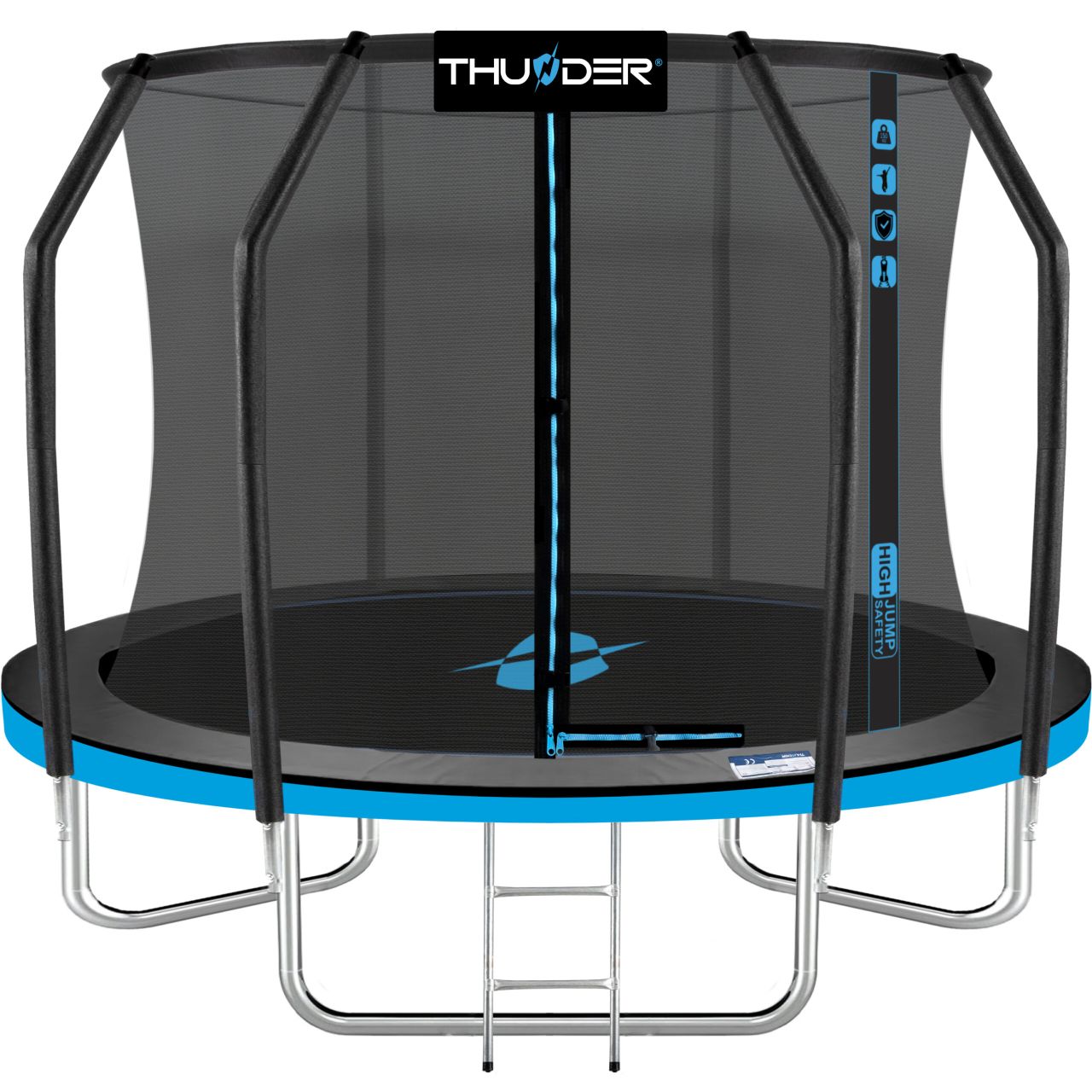 THUNDER OUTDOOR - INSIDE ELITE 8 FT, BLUE - BELSŐ HÁLÓS SPORT TRAMBULIN 255 CM, FEKETE-KÉK