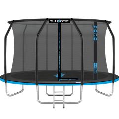 THUNDER OUTDOOR - INSIDE ELITE 12 FT, BLUE - BELSŐ HÁLÓS SPORT TRAMBULIN 374 CM, FEKETE-KÉK