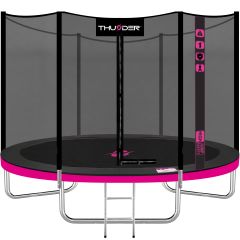 THUNDER OUTDOOR - OUTSIDE PRO 8 FT, PINK - KÜLSŐ HÁLÓS SPORT TRAMBULIN 255 CM, FEKETE-PINK