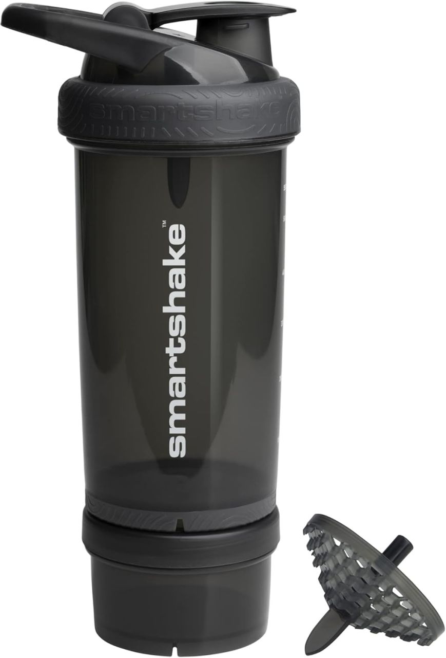 SMARTSHAKE - REVIVE PREMIUM SHAKER WITH DETACHABLE STORAGE COMPARTMENT  - BLACK, 750 ML