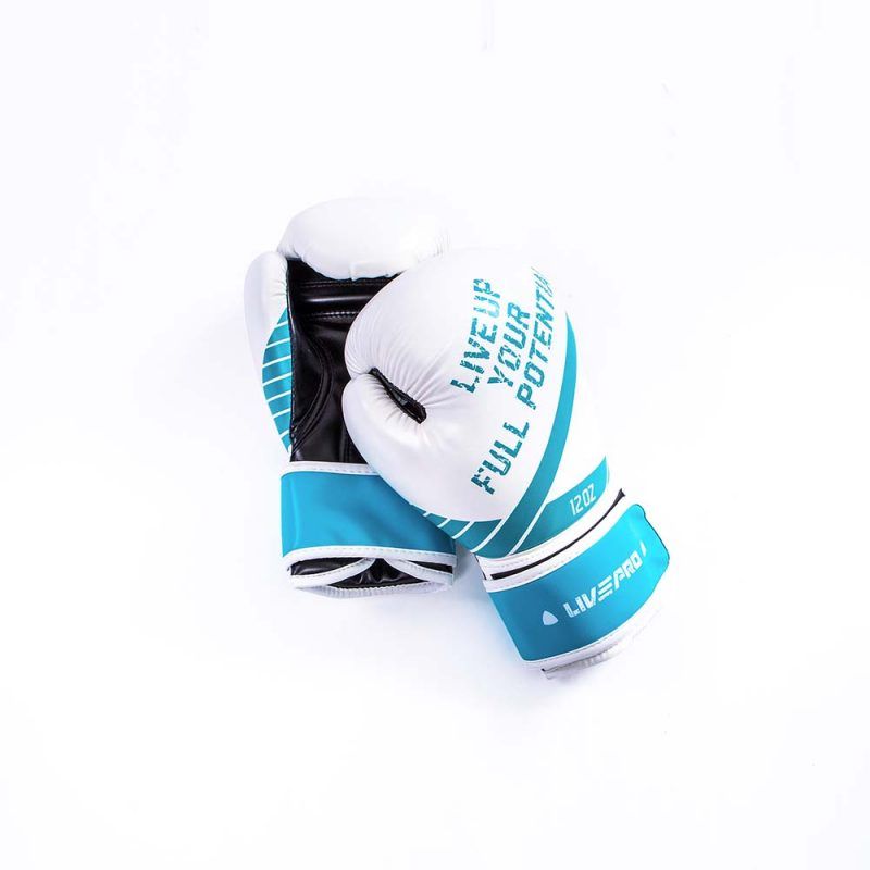 LIVEPRO - BOXING GLOVES - 12 OZ - WHITE - BOXKESZTYŰ