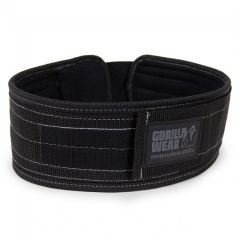 GORILLA WEAR - 4 INCH NYLON LIFTING BELT - SÚLYEMELŐ ÖV - FEKETE/SZÜRKE