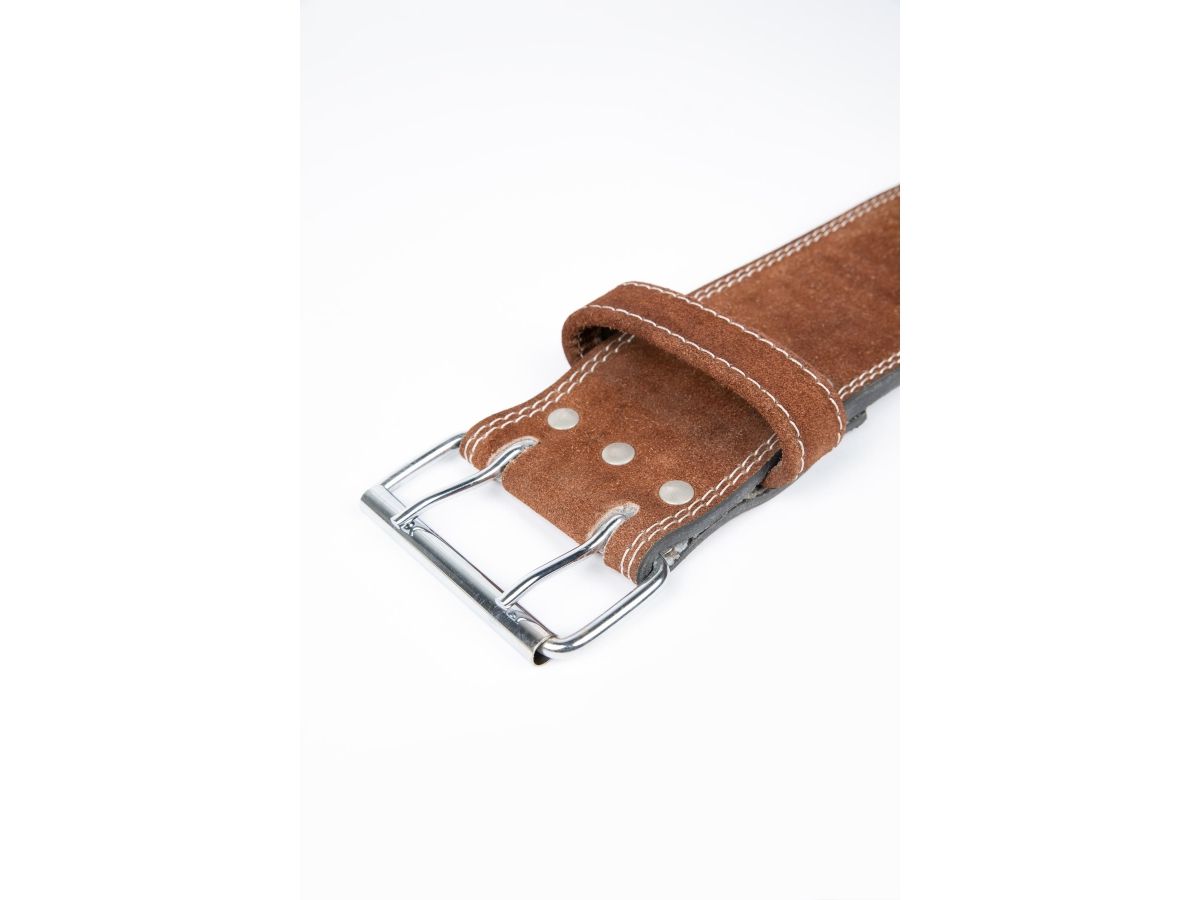 GORILLA WEAR - 4 INCH LEATHER BELT - BŐR SÚLYEMELŐ ÖV -  BARNA