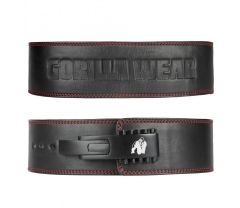 GORILLA WEAR - 4 INCH PREMIUM LEATHER LEVER BELT - BŐR SÚLYEMELŐ ÖV - FEKETE