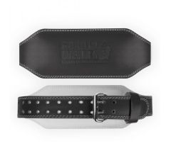 GORILLA WEAR - 6 INCH PADDED LEATHER LIFTING BELT - BŐR SÚLYEMELŐ ÖV - FEKETE