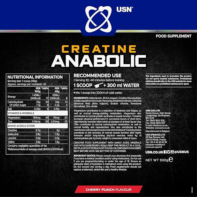 USN - CREATINE ANABOLIC - 900 G